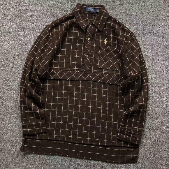Ralph Lauren Brown Pocket Lapel Shirt